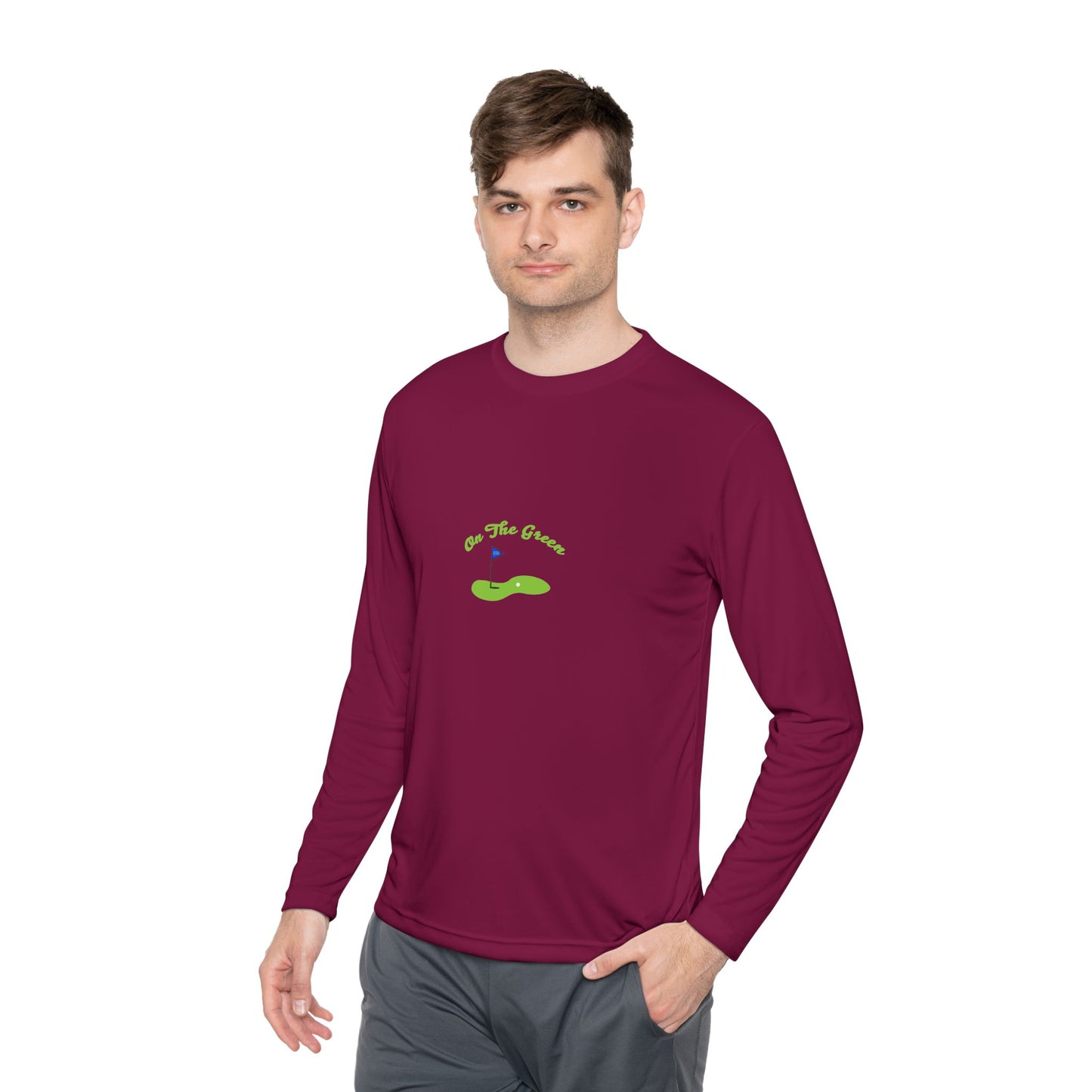 On The Green Unisex Lightweight Long Sleeve Tee for Golf Lovers