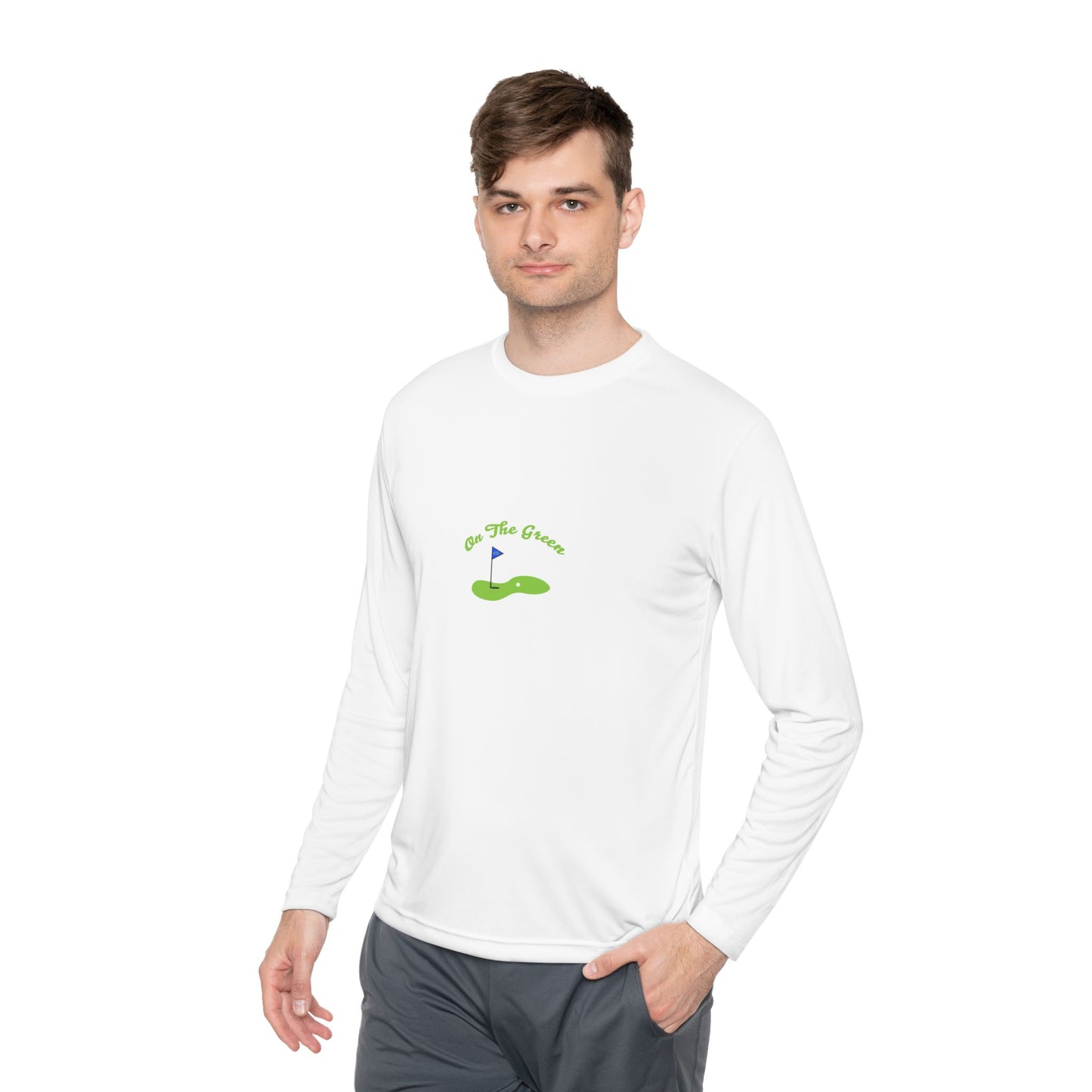 On The Green Unisex Lightweight Long Sleeve Tee for Golf Lovers