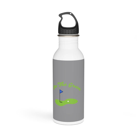 Golf-Themed Stainless Steel Water Bottle - 'On The Green'