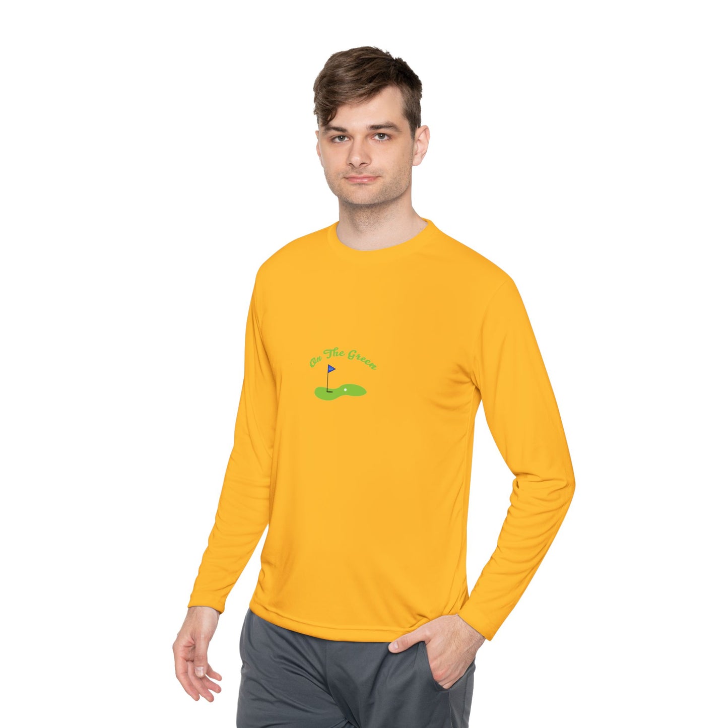 On The Green Unisex Lightweight Long Sleeve Tee for Golf Lovers