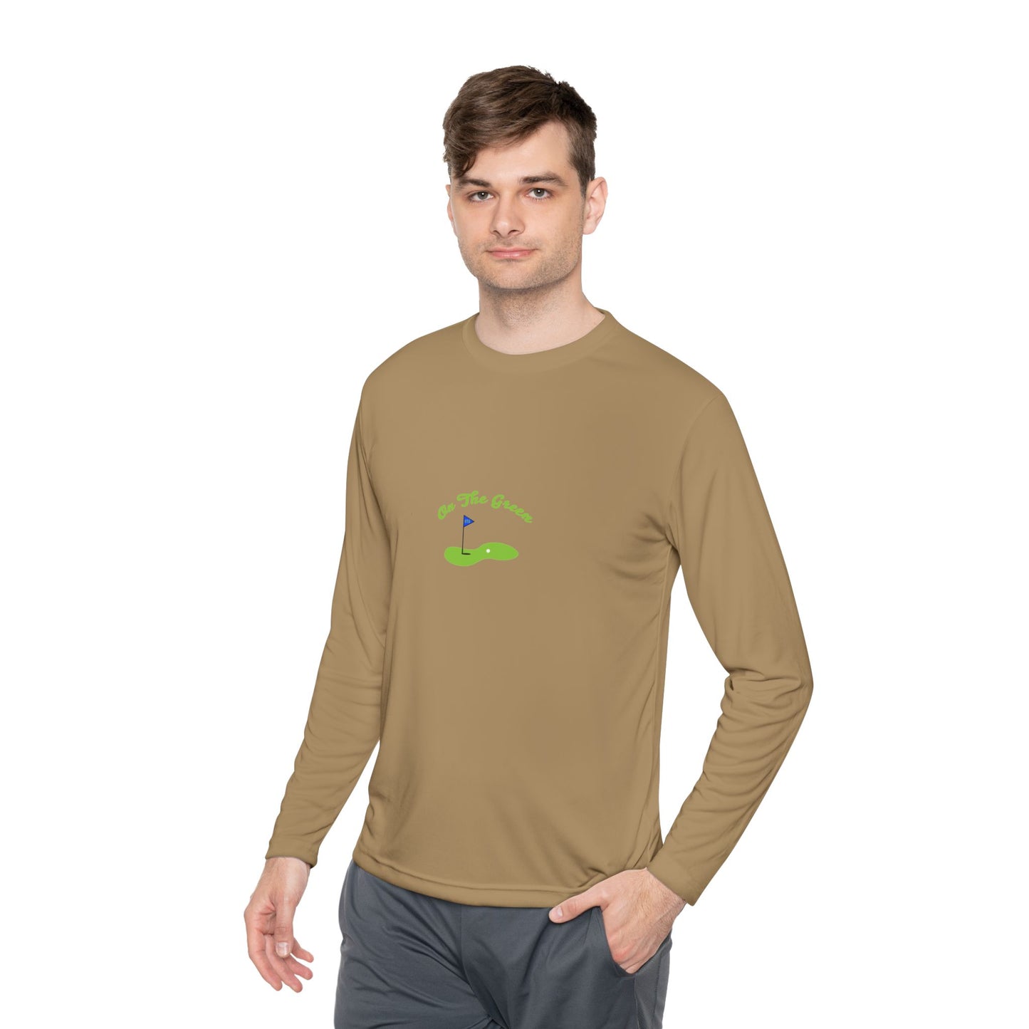On The Green Unisex Lightweight Long Sleeve Tee for Golf Lovers