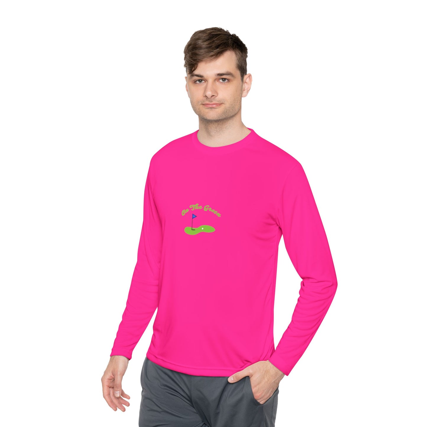 On The Green Unisex Lightweight Long Sleeve Tee for Golf Lovers