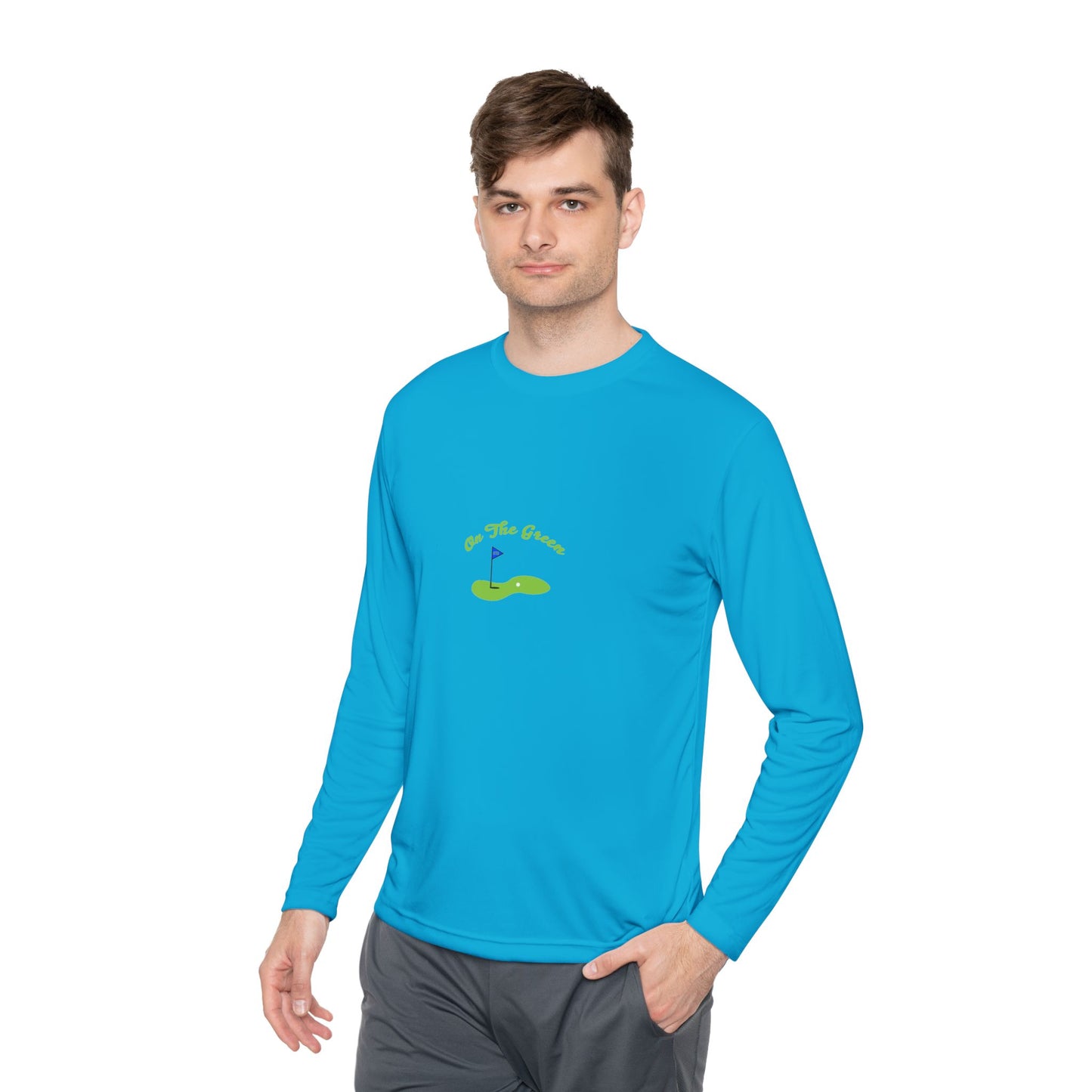 On The Green Unisex Lightweight Long Sleeve Tee for Golf Lovers