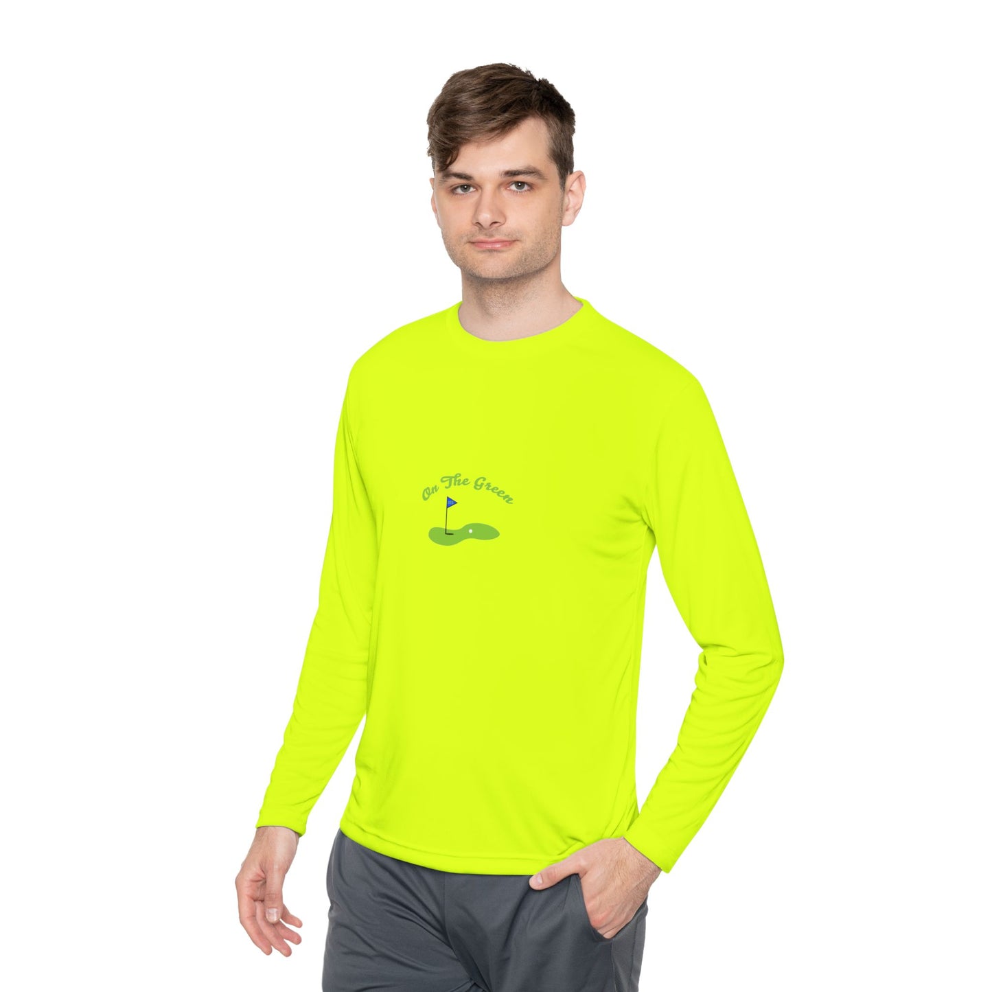 On The Green Unisex Lightweight Long Sleeve Tee for Golf Lovers