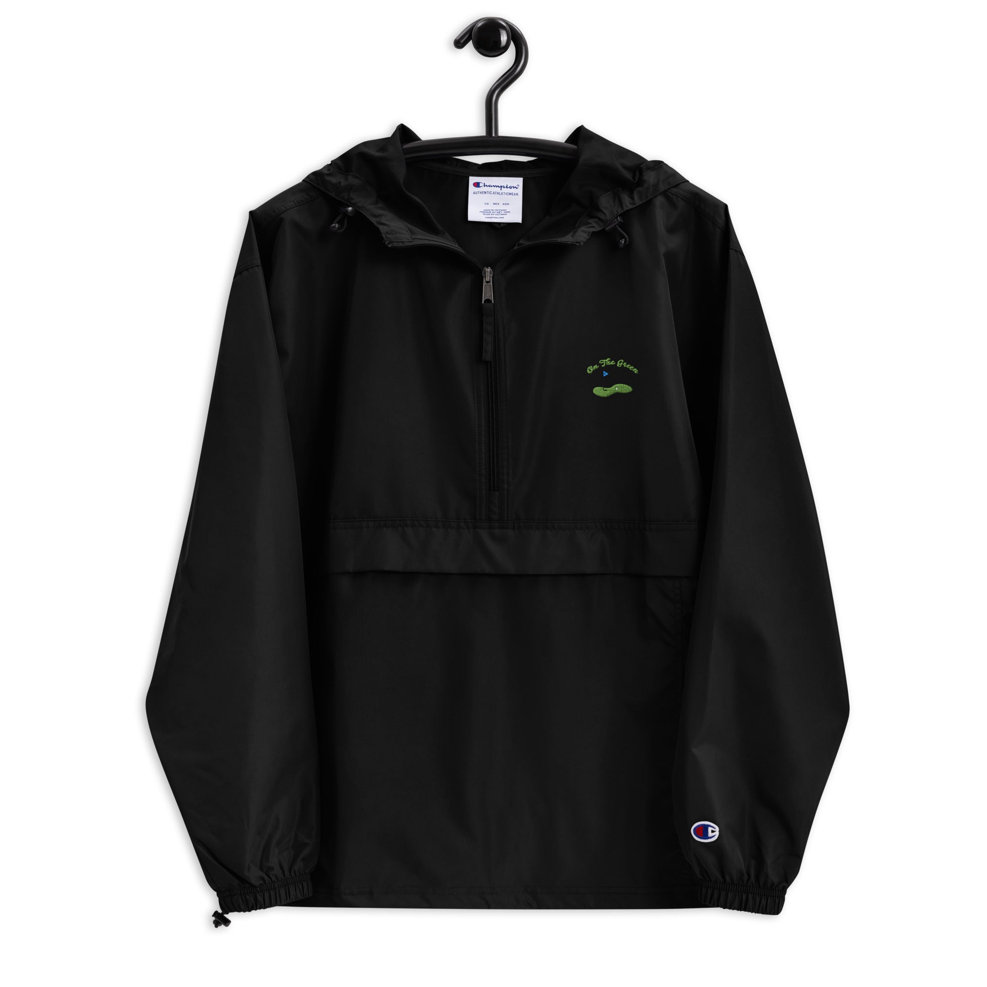 Embroidered Champion Packable Jacket – On The Green Golf